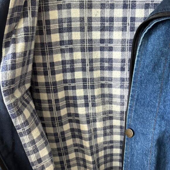 Vintage Avirex “Wings Over America” Denim & Nylon Jacket USA Embroidered - Picture 3 of 7